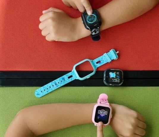 Dětské hodinky s GPS Garett na ruce