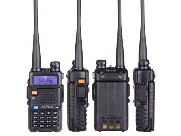 Vysílačka Baofeng UV-5R (VHF, UHF) - dosah až 3 km, frekvence 136-174 MHz / 400-520 MHz