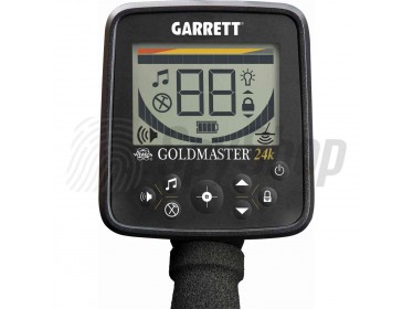 Detektor kovů a zlata Garrett Goldmaster 24K s funkci eliminace a vyvážení půdy pro vysokou detekovatelnost za každých podmínek