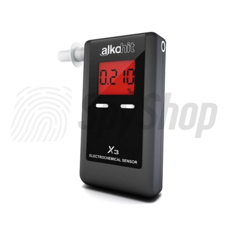 Kompaktní elektrochemický alkohol tester Alkohit X3 pro přesné a rychlé měření obsahu alkoholu v dechu