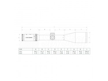 Nastavitelný puškohled Schmidt&Bender 4-16×50 pro lov na čekané