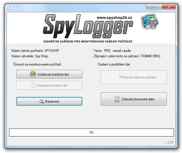 Instalace SpyLogger®